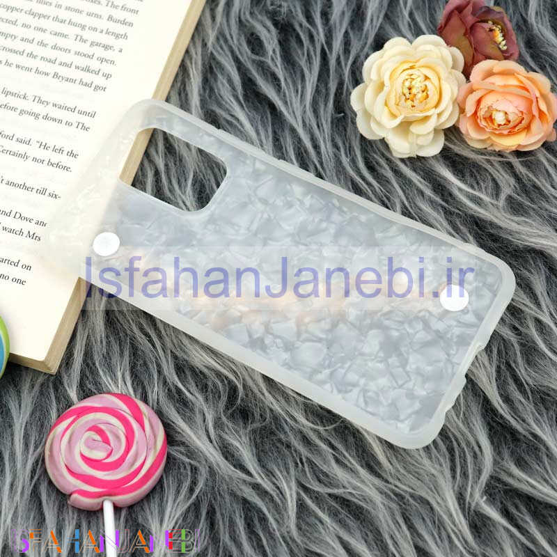 اصفهان جانبی-قاب ماربل هولدر دستی مرواریدی Xiaomi Redmi Note 10