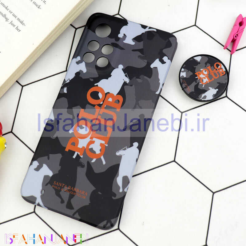 اصفهان جانبی-قاب طرحدار مات IMD + پاپ سوکت Xiaomi Poco M4 Pro