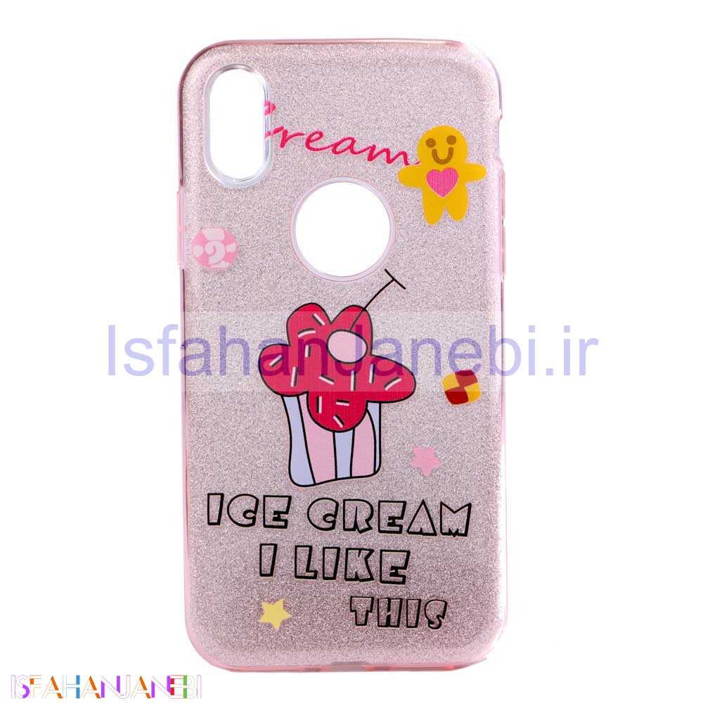 اصفهان جانبی-قاب ژله ای طرح دار iPhone X Robobear