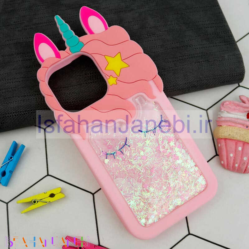 اصفهان جانبی-قاب سیلیکونی آکواریومی یونیکورن iPhone 13 Pro