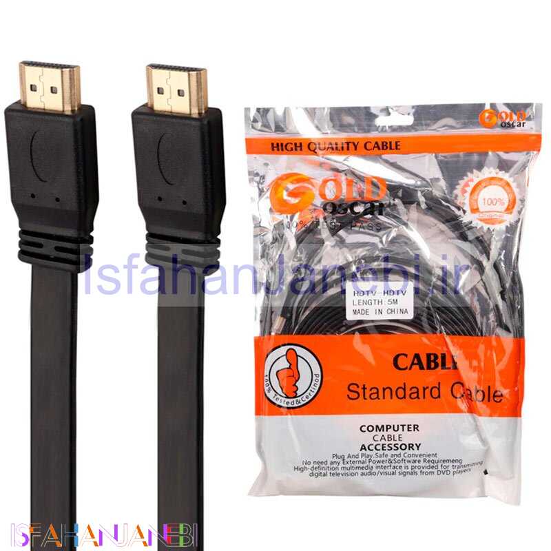 اصفهان جانبی-کابل HDMI گلد اسکار Gold Oscar طول 5 متر
