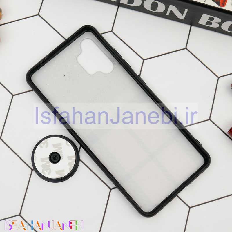 اصفهان جانبی-قاب فانتزی برجسته + پاپ سوکت طرح Burberry سامسونگ A32 4G سری D