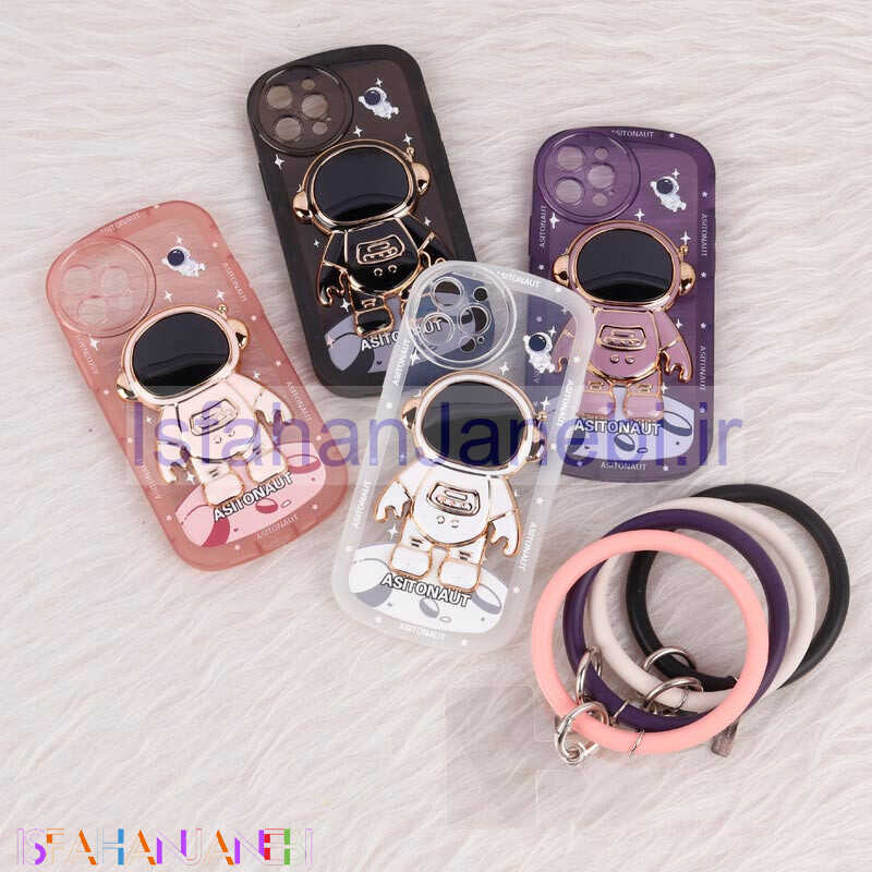 اصفهان جانبی-قاب استند آدمکی محافظ لنزدار + آویز دستی iPhone 12 pro