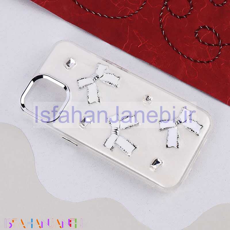 اصفهان جانبی-قاب اکلیلی Vip Max آیفون iPhone 13 / 14 پاپیونی نگین دار