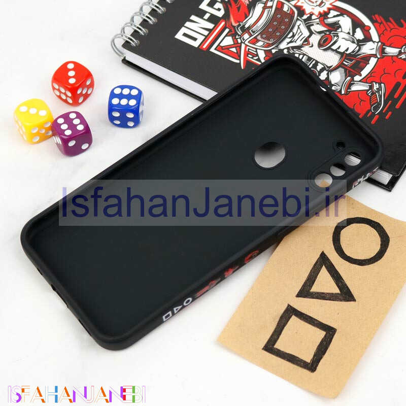 اصفهان جانبی-قاب سیلیکونی محافظ لنزدار طرح اسکویید گیم Samsung Galaxy A11 کد 10