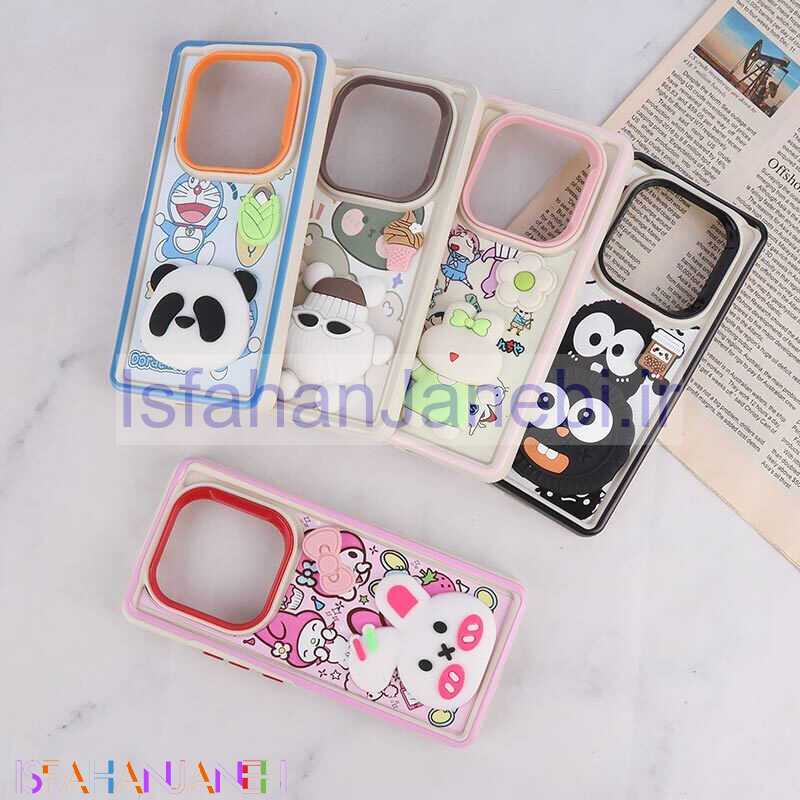 اصفهان جانبی-قاب سولید شیائومی Redmi Note 14 Pro Plus 5G عروسکی برجسته فانتزی