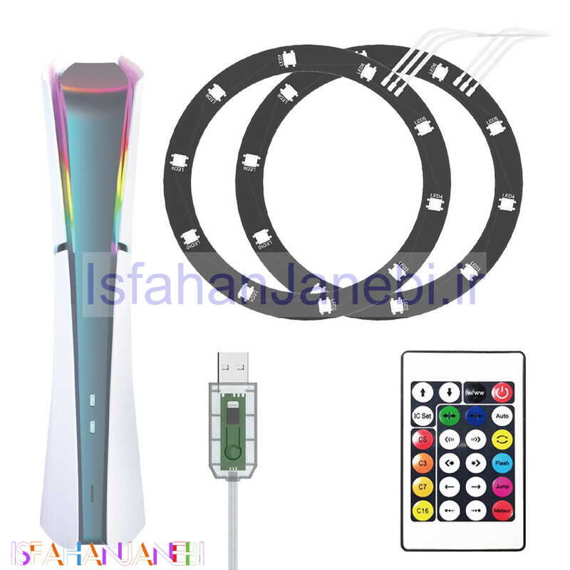 اصفهان جانبی-کیت نورپردازی RGB LED کنسول PS5 آی پگا PG-P5S038A