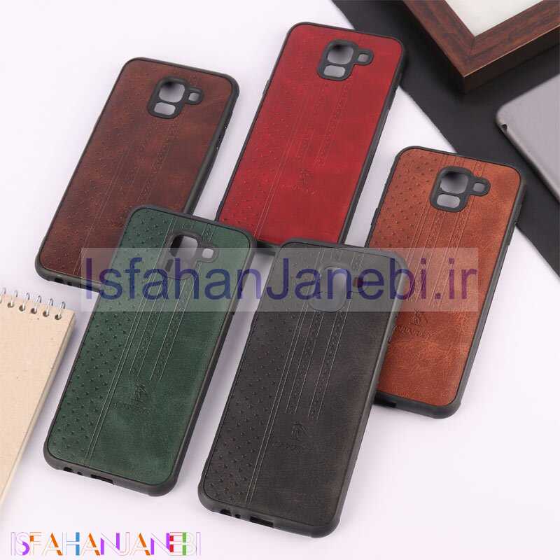 اصفهان جانبی-قاب چرمی Canary سامسونگ Galaxy J6 2018 محافظ لنزدار