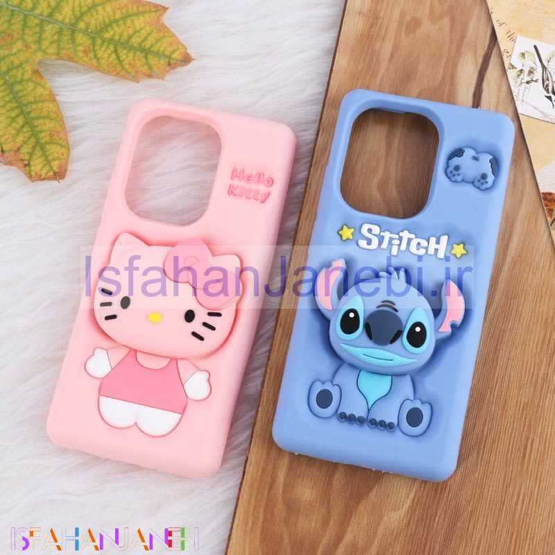 اصفهان جانبی-قاب سیلیکونی شیائومی Redmi Note 13 Pro 4G پاپ سوکت دار فانتزی برجسته