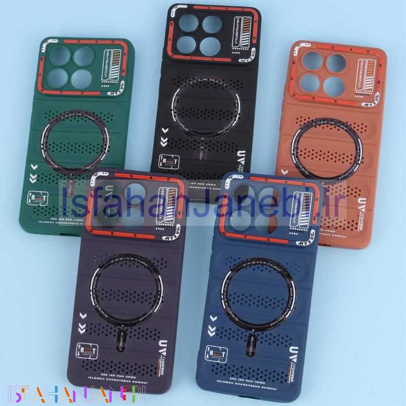 اصفهان جانبی-قاب پافر توری دار محافظ لنزدار شیائومی Poco X6 Pro