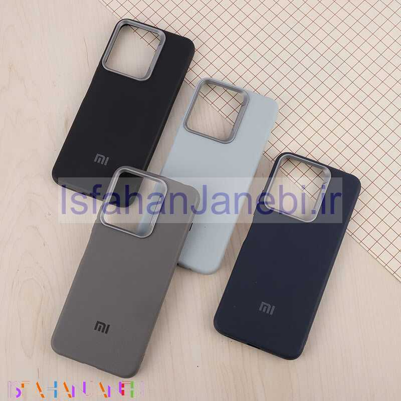 اصفهان جانبی-قاب چرمی ژله ای Leather شیائومی Redmi 13 4G / Redmi 13 5G لوگودار