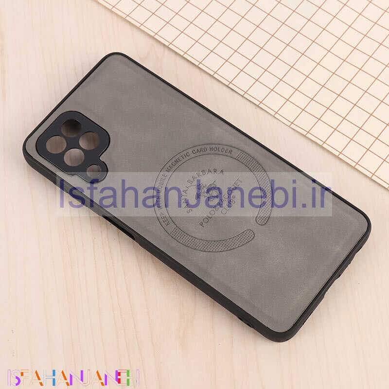 اصفهان جانبی-قاب چرمی Polo & Racquet Club سامسونگ Galaxy A22 4G / M22 / M32 4G طرح مگ سیف محافظ لنزدار