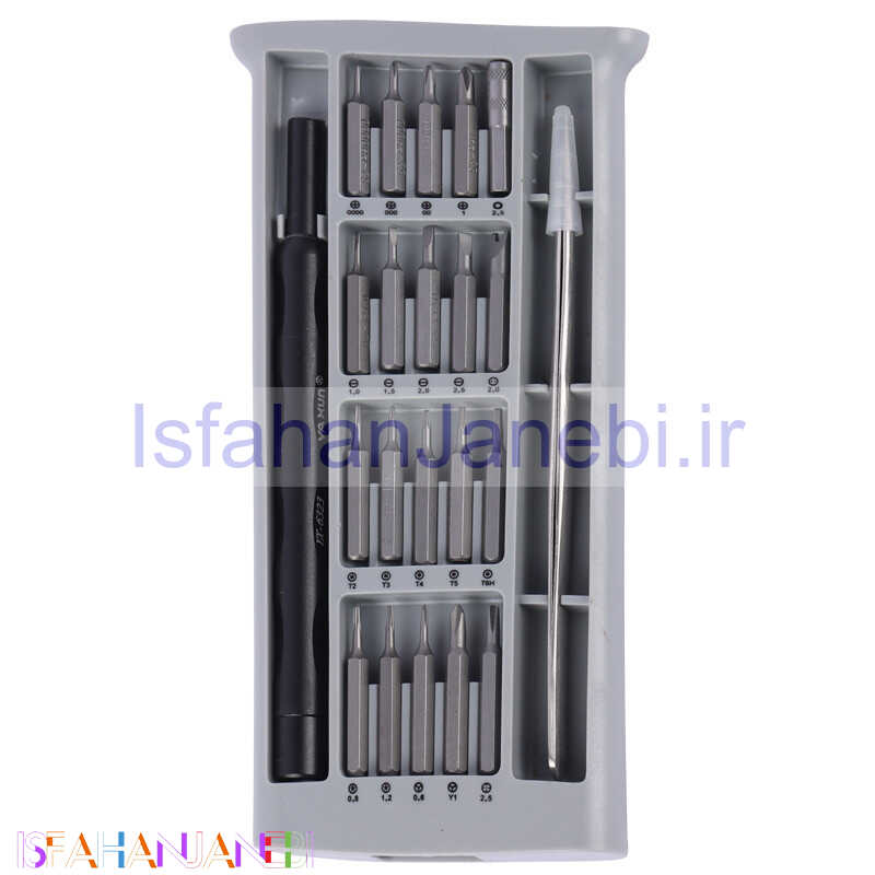 اصفهان جانبی-ست پیچ گوشتی تعمیرات موبایل Yaxun YX-6323A