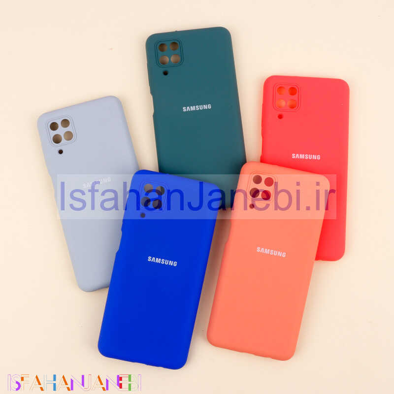 اصفهان جانبی-قاب سیلیکونی اصلی زیربسته سامسونگ Galaxy A12 / M12 محافظ لنزدار
