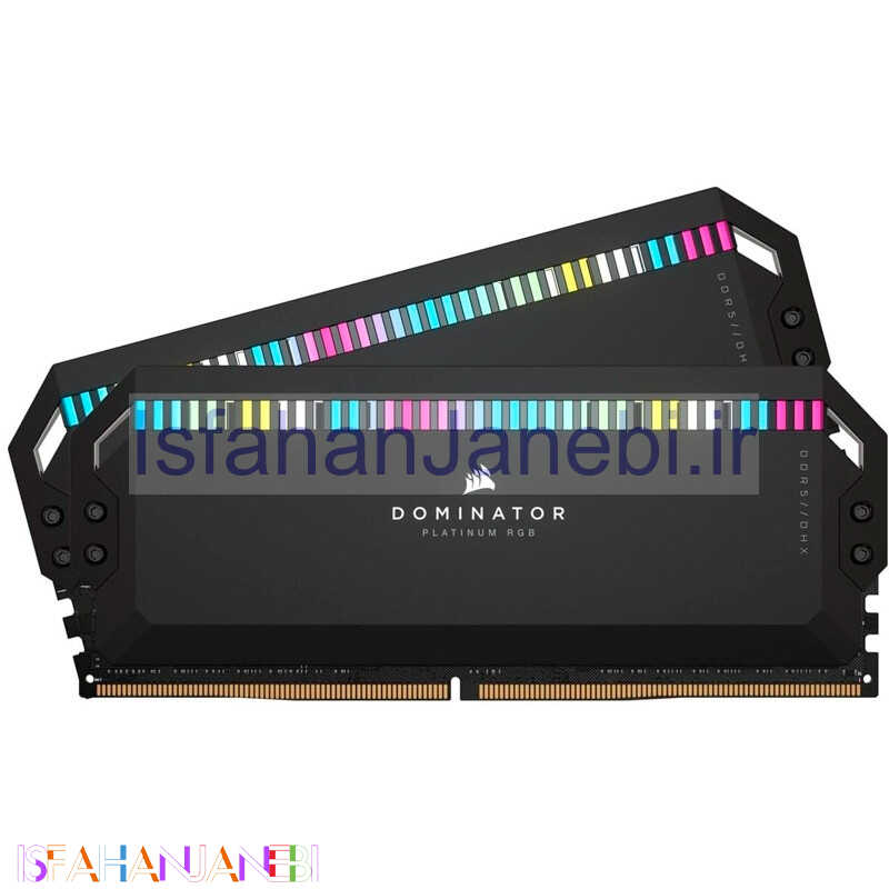 اصفهان جانبی-رم کامپیوتر Corsair Dominator Platinum RGB DDR5 32GB 6000MHz CL40 Dual