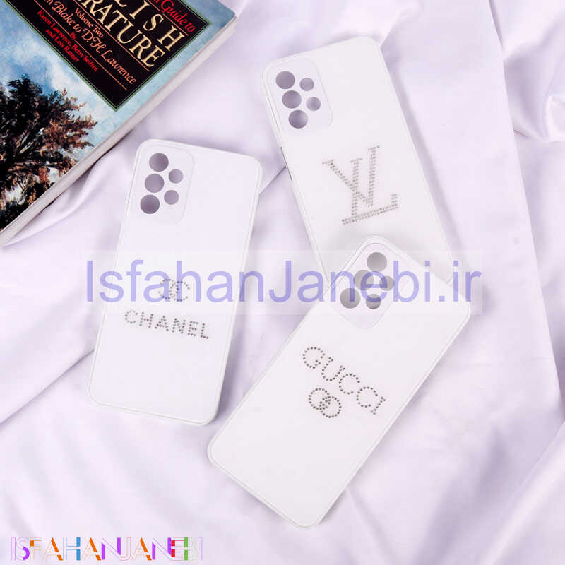 اصفهان جانبی-قاب PVD نگین دار Ipefet محافظ لنزدار Samsung Galaxy A23 سفید