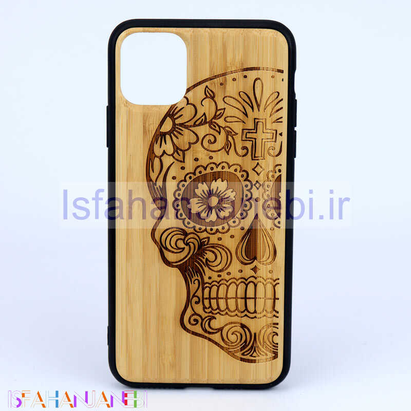 اصفهان جانبی-قاب طرحدار چوبی Bomboo کد8 آیفون iPhone 11 Pro Max