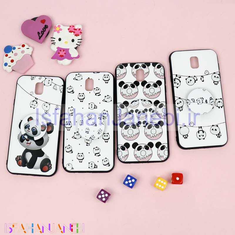 اصفهان جانبی-قاب فانتزی برجسته + پاپ سوکت طرح پاندا سامسونگ J7 Pro سری D