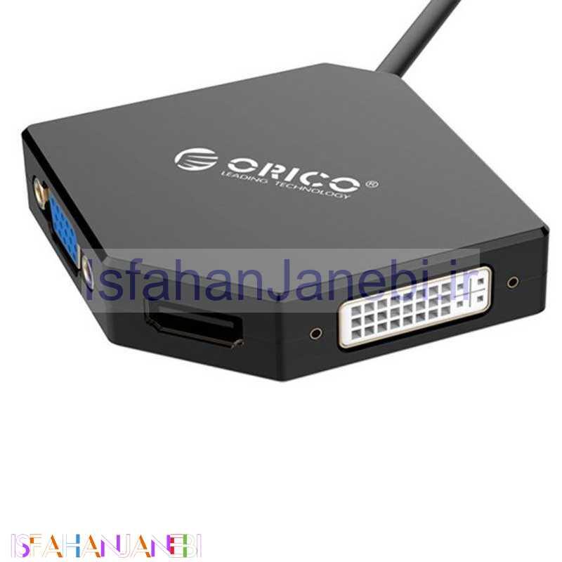 اصفهان جانبی-تبدیل Orico DMP-HDV3S Mini Display to HDMI/DVI/VGA