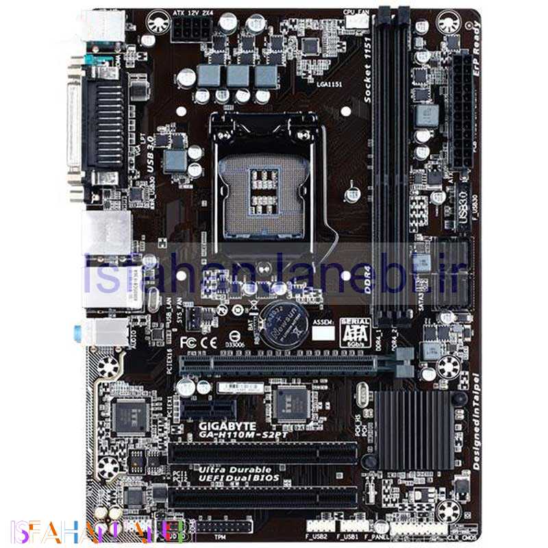 اصفهان جانبی-مادربرد گیگابایت GA-H110M-S2PT DDR4