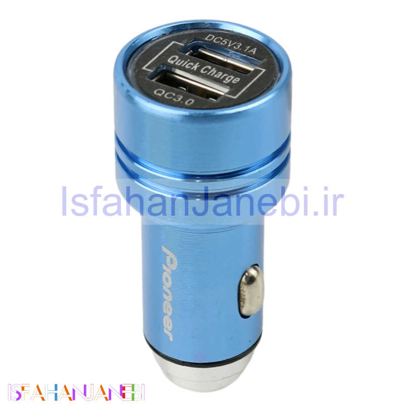 اصفهان جانبی-شارژر فندکی فست شارژ Pioneer Jet 3.1A QC3 PD