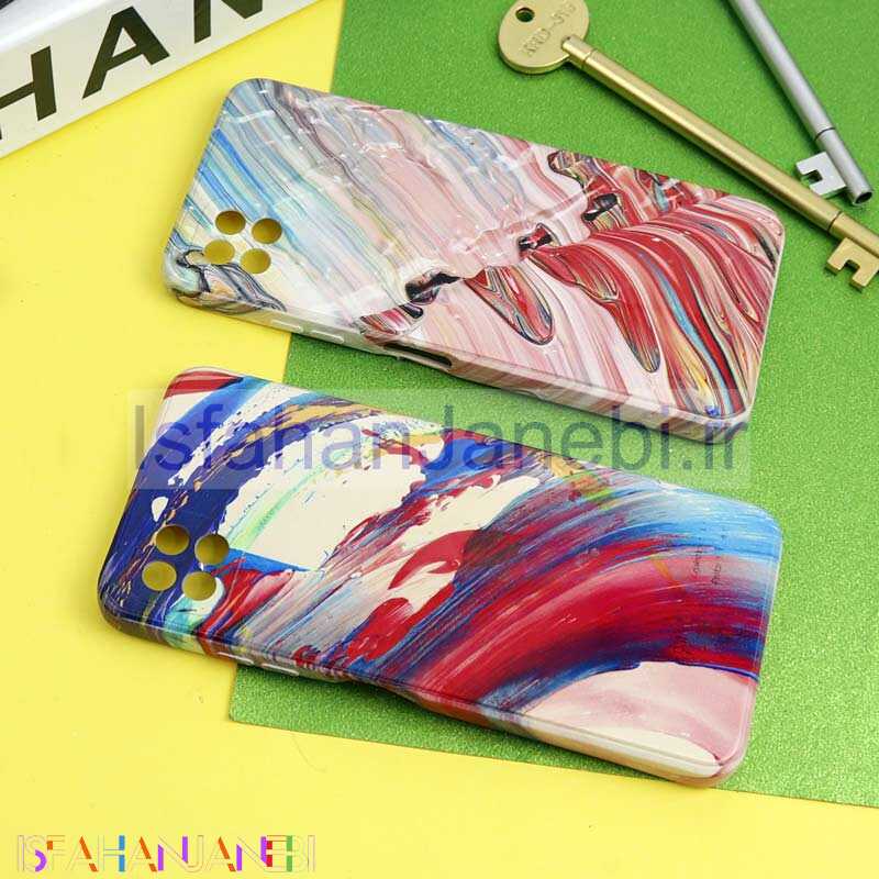 اصفهان جانبی-قاب سیلیکونی محافظ لنزدار طرح آبرنگی Samsung Galaxy A22 5G