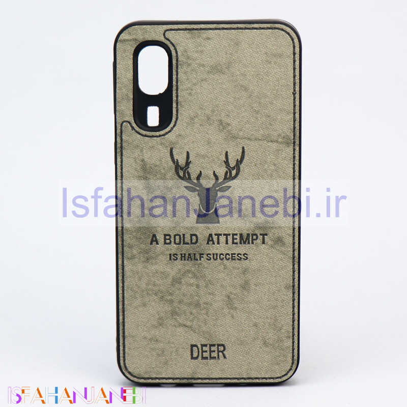 اصفهان جانبی-قاب چرمی طرح گوزن Samsung A2 Core طوسی