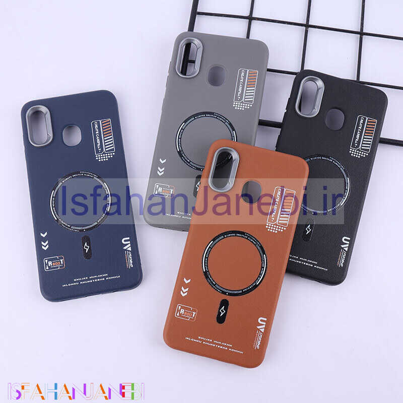 اصفهان جانبی-قاب چرمی ژله ای Leather سامسونگ Galaxy A20 / A30 طرح مگ سیف