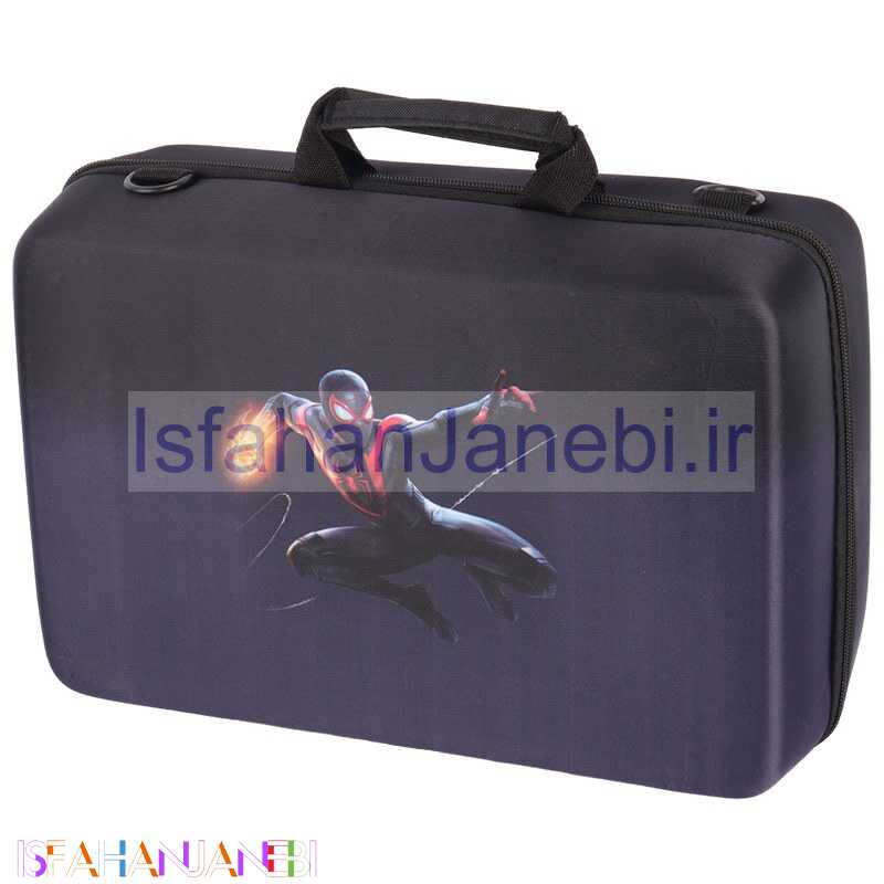 اصفهان جانبی-کیف کنسول بازی PS5 Slim طرح Spiderman Miles Morales