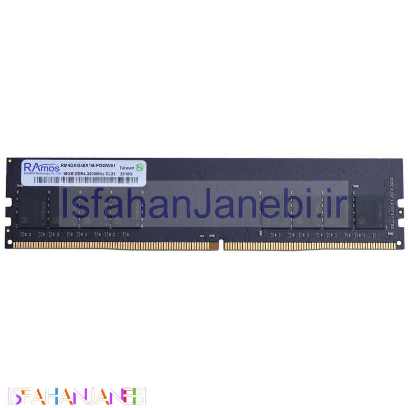 اصفهان جانبی-رم کامپیوتر Ramos RM4DAG48A1B-PGGWE1 DDR4 16GB 3200MHz CL22 Single