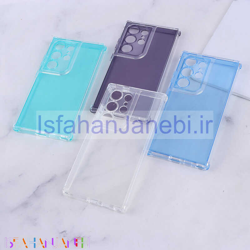اصفهان جانبی-قاب ضد ضربه Space سامسونگ Galaxy S24 Ultra رنگی محافظ لنزدار