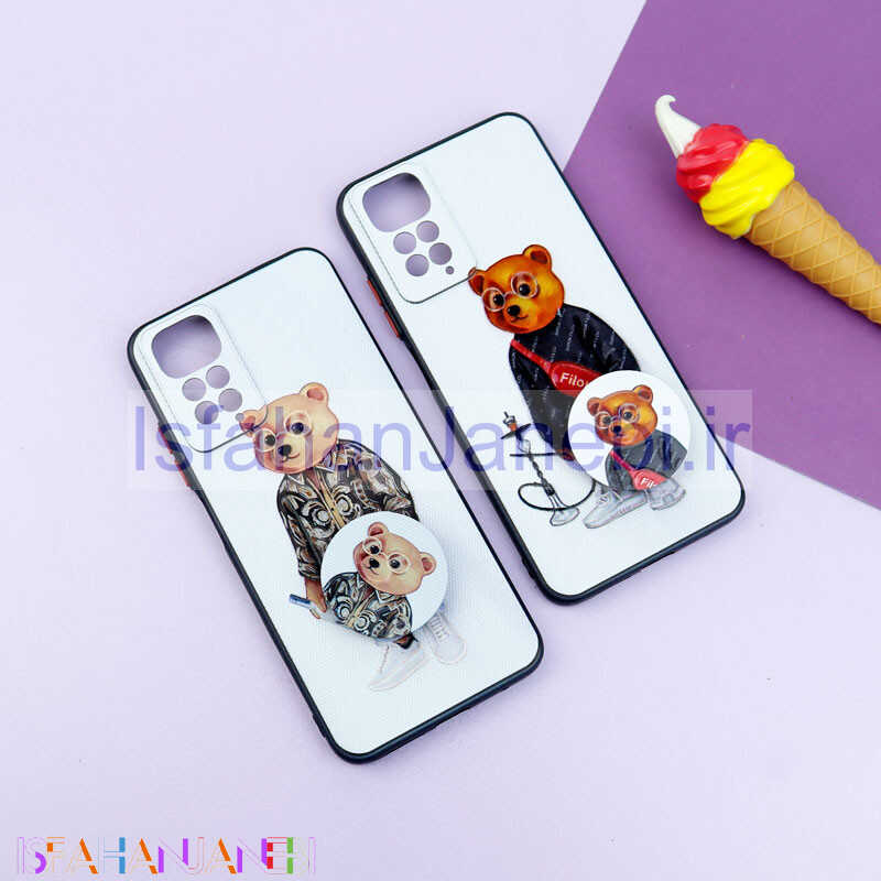 اصفهان جانبی-قاب فانتزی طرحدار پسرانه محافظ لنزدار + پاپ سوکت Xiaomi Redmi Note 11 / 11S سری R