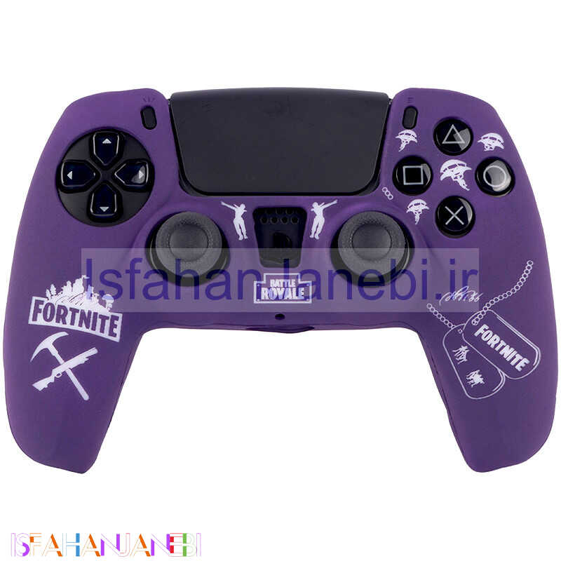 اصفهان جانبی-روکش دسته بازی PS5 طرح Fortnite زمینه بنفش