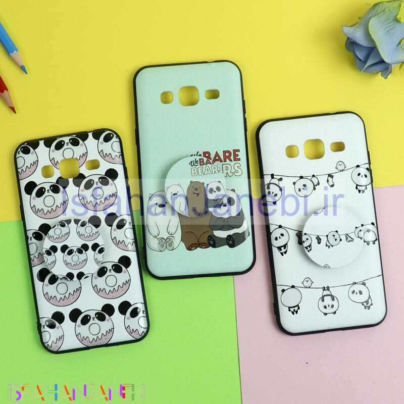 اصفهان جانبی-قاب فانتزی برجسته + پاپ سوکت طرح پاندا سامسونگ J3 2016 سری D