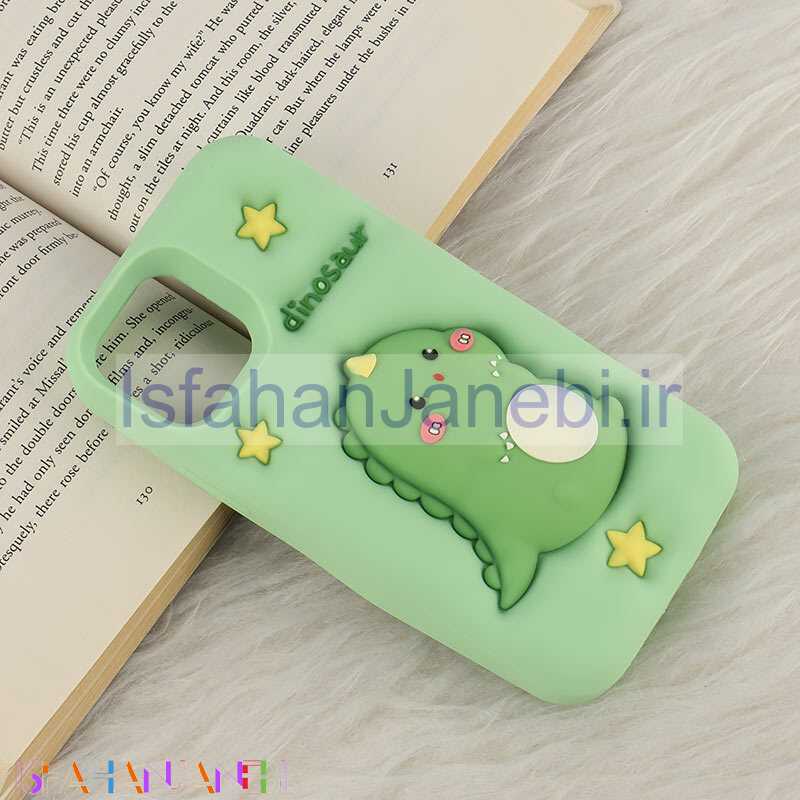 اصفهان جانبی-قاب سیلیکونی فیجت دار آیفون iPhone 12 / 12 Pro برجسته طرح Dinosaur