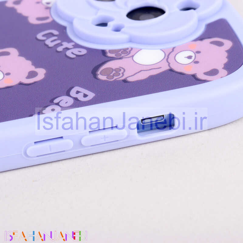 اصفهان جانبی-قاب فانتزی Cute Bear محافظ لنزدار iPhone 13 Pro
