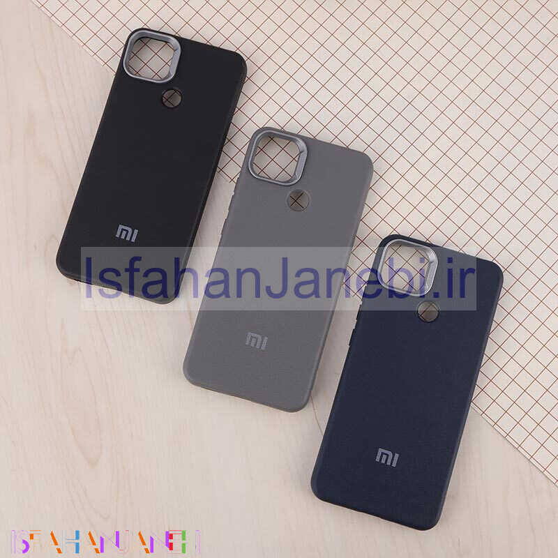 اصفهان جانبی-قاب چرمی ژله ای Leather شیائومی Redmi 9C لوگودار