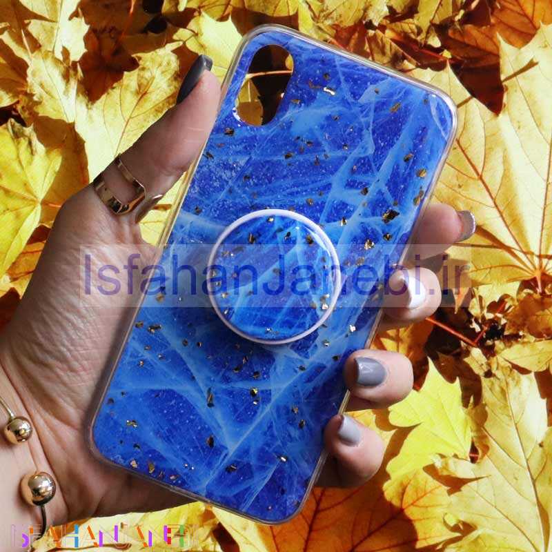 اصفهان جانبی-قاب رنگین کمانی پاپ سوکت دار خرچنگی کد6 آیفون iPhone X/XS