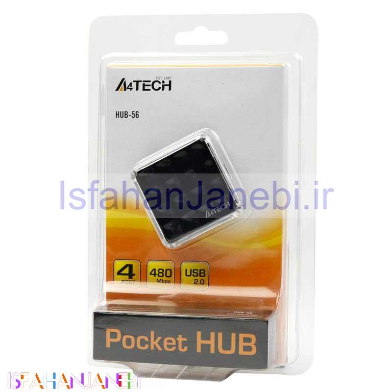 اصفهان جانبی-هاب 4 پورت USB2.0 ایفورتک HUB-56