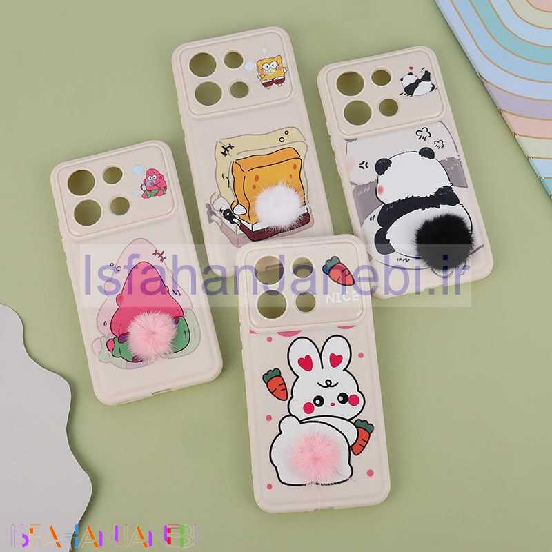 اصفهان جانبی-قاب ژله ای شیائومی Redmi Note 13 4G دم پشمالو محافظ لنزدار