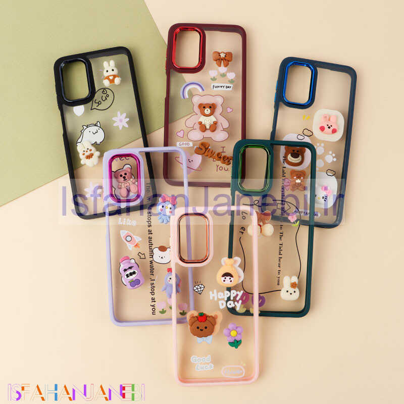 اصفهان جانبی-قاب شفاف متال ایرون عروسکی برجسته Samsung Galaxy A13 4G