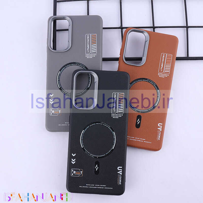 اصفهان جانبی-قاب چرمی ژله ای Leather سامسونگ Galaxy S20 FE طرح مگ سیف