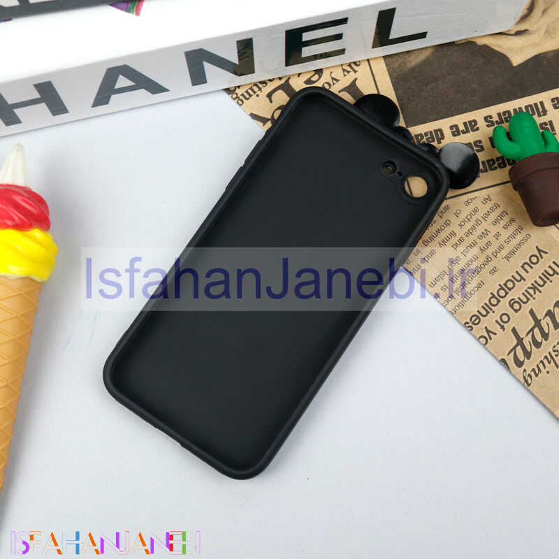 اصفهان جانبی-قاب سیلیکونی عروسکی محافظ لنزدار طرح Minnie Mouse آیفون iPhone 7/8
