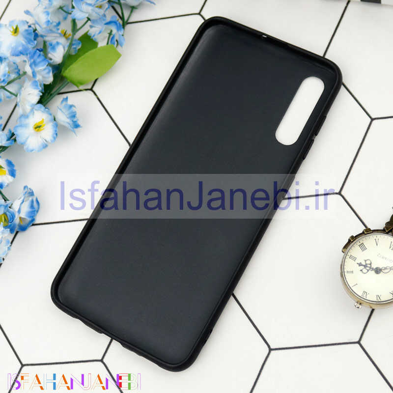 اصفهان جانبی-قاب چرمی پوست ماری Samsung Galaxy A50 سرمه ای