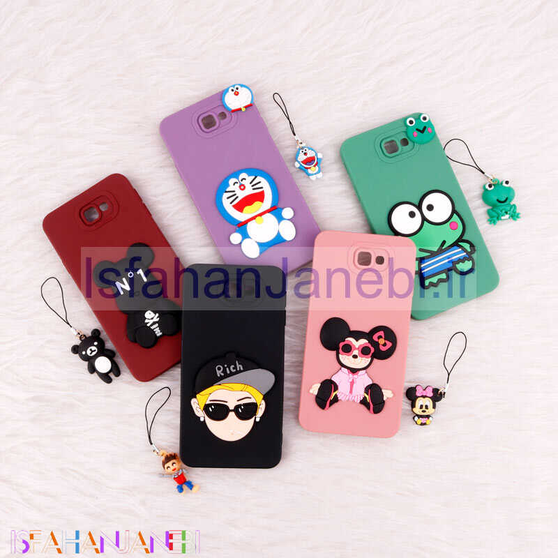 اصفهان جانبی-قاب عروسکی برجسته محافظ لنزدار Samsung Galaxy J7 Prime+ آویز