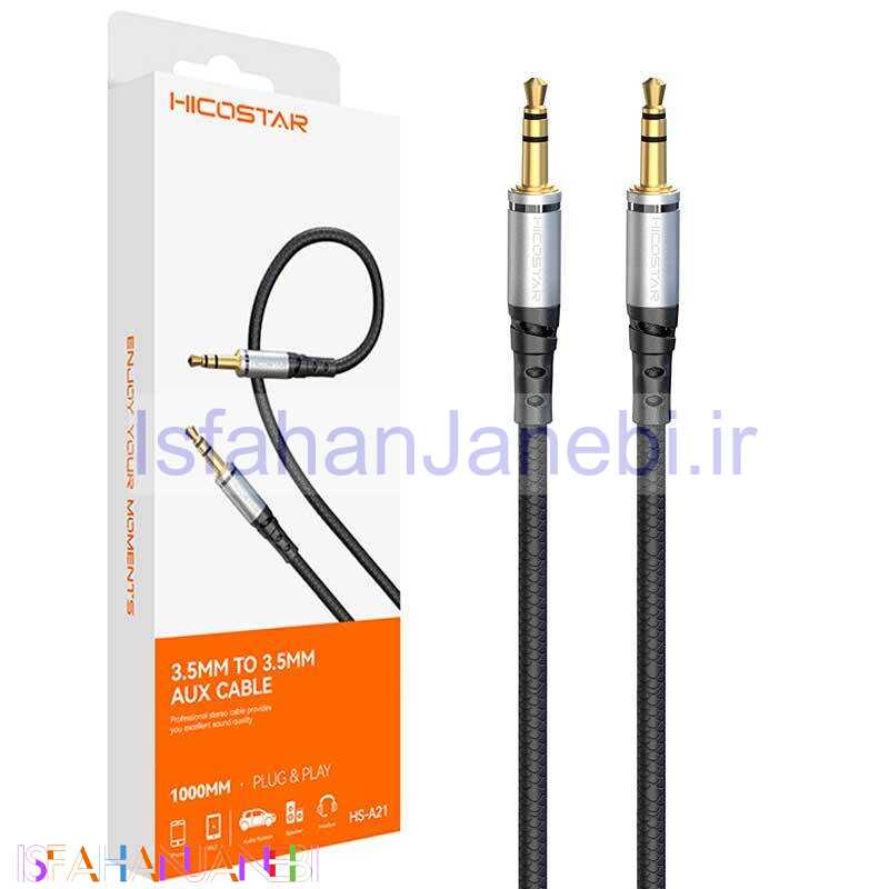 اصفهان جانبی-کابل AUX هایکو استار HS-A21 طول 1 متر