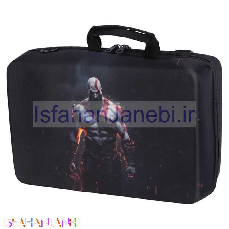 اصفهان جانبی-کیف کنسول بازی PS5 Slim طرح God of War کد 2