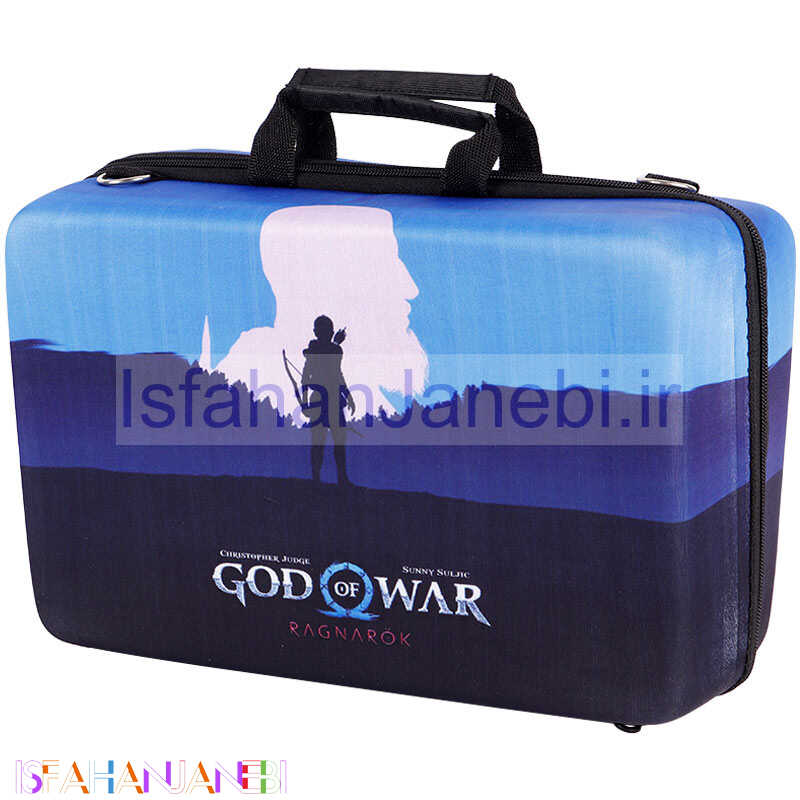 اصفهان جانبی-کیف کنسول بازی PS5 Slim طرح God of War Ragnarok