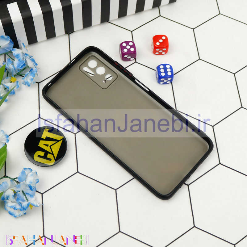 اصفهان جانبی-قاب PC محافظ لنز دار طرح CAT + پاپ سوکت Xiaomi Poco M3 Pro