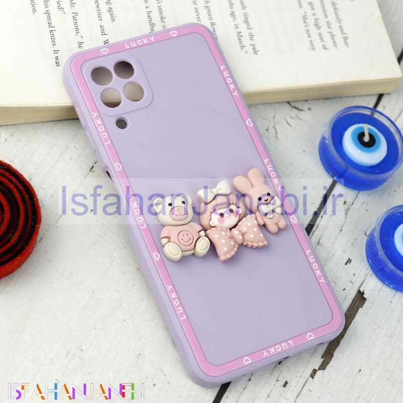 اصفهان جانبی-قاب سیلیکونی عروسکی محافظ لنزدار Samsung Galaxy A22 4G